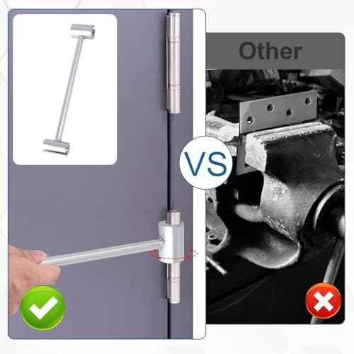 Hinge Gap Adjusting Wrench, 0.55-0.75in, Silver Steel, Practical Hinge Adjustment Tool for Fire, Clean Room, Security Doors