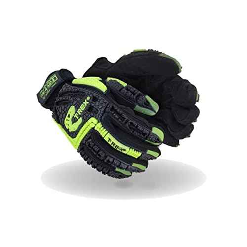 MAGID T-REX Windstorm Series Cut-Resistant Impact Gloves, 1 Pair, 9/L Cut Resistant Gloves, Tough Gloves T-Rex (A6 Syntec Palm)