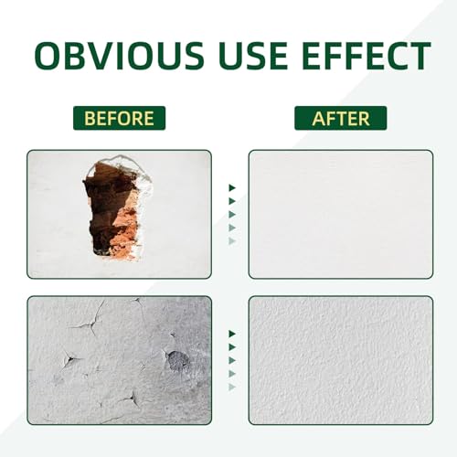 250g Wall Putty Hole Repair, Safe Wall Mending Agent, Drywall Repair Kit with Nozzle,Spackle for Drywall Paste, Easy to Fill Holes for Aluminum Metal Plaster Sheetrock Ceiling