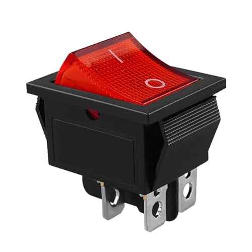4 Pin 2 Position Air Compressor On-Off Switch with Light Fit for Kobalt 8 Gal Tank Air Compressors, Replace 5607-0020-01, 15/30A 250V