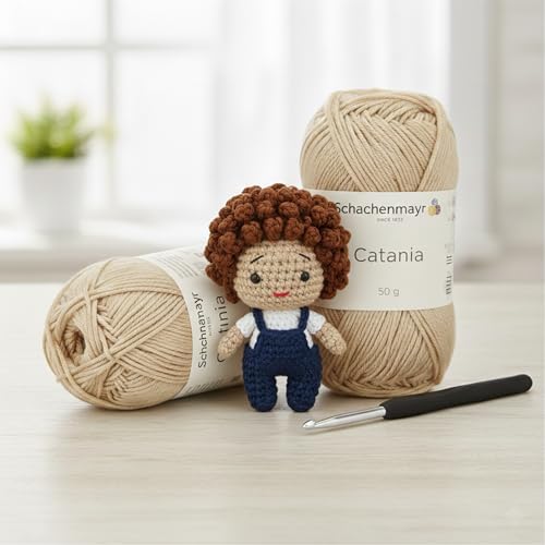 [ Set of 2 Skeins ] SMC Catania Originals 100% Mercerized Cotton Yarn, Total 3.52 Oz. Each 1.76 Oz (50g) / 136 Yrds (125 m) Amigurumi Yarn Fine-Sport 2 (404 Sand)