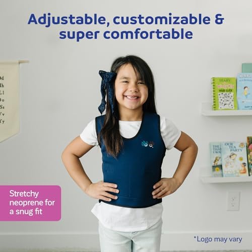 Fun and Function - Blue Weighted Compression Vest for Kids & Adults - Calming Sensory Compression Vest for Kids - Weighted Vest for Sensory Needs - Toddlers, Kids, Teens & Adults Sizing