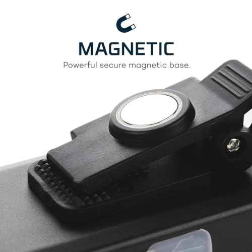 NEBO SLIM Pocket Flashlight | 500 Lumens, Rechargeable Mini EDC Work Light, Magnetic Base & Dimmable Brightness, Durable & Water Resistant, Includes Charging Cable ? Black