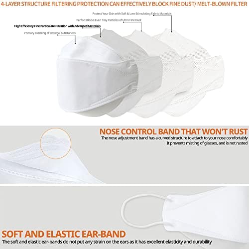 AIRAID-KF94 [Individually Wrapped] - Made in Korea, 4-Layer Filter, 3D Face Mask, Black, White, Adult and Older Teens