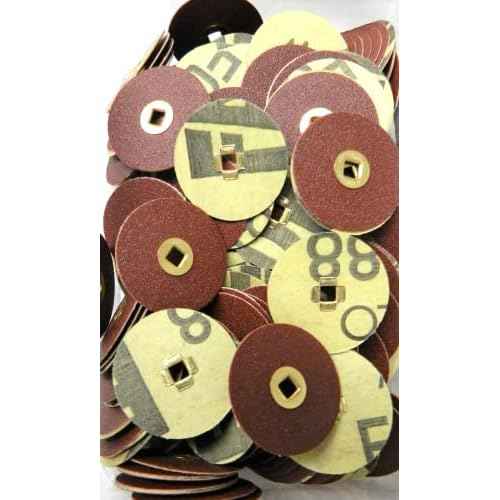 E C Moore's Adalox Medium 7/8" Sanding Disc Snap on Metal Center Pack of 200