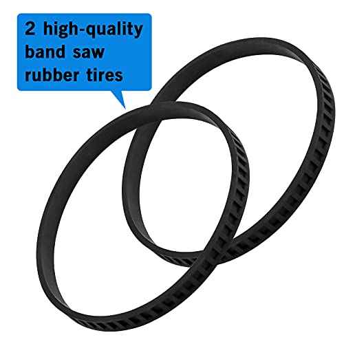 ?????? ?????????????? 650721-00 Bandsaw Rubber Tires, for Dewalt Bandsaw Parts DWM120 A02807 DCS374 DW328K Portable Band Saw Wheels (2 Pack)