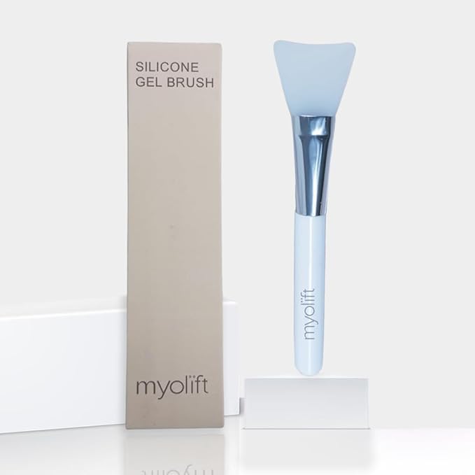 MyoLift 7eWellness Applicator Silicon Brush - Mask applicator brush for Facial Skincare, Reusable brush for the Anti Aging mask, Soft & Durable Face Mask Applicator for gels, DIY masks, easy-to-clean