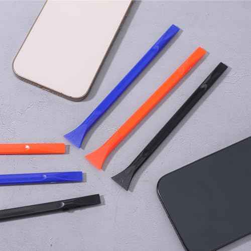 18 PCS Plastic Scrapers, Non-scratch Carbon Fiber Plastic Scraper Tool Multi-purpose Cleaning Scraper Tool Pen-Shaped Label Remover Scrapers Tools for Cleaning Small Narrow Spaces Glass Stickers Paint