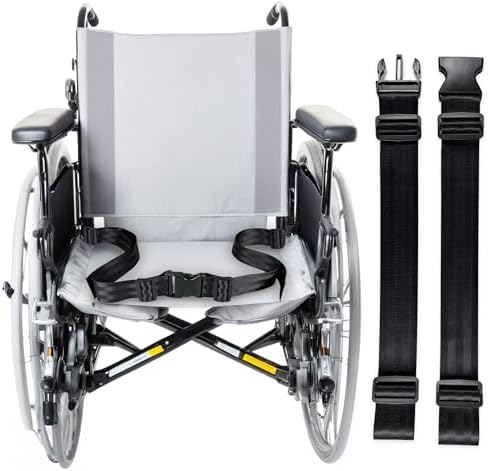 Adjustable 2-Point Wheelchair Safety Lap Belt â Anti-Fall Seat Belt for Seniors & Plus Size, Easy Install, 12-60" Adjustable