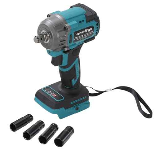 1/2 Inch Cordless Impact Wrench Compatible with Makita 18V Battery-550N.m(406Ft-lbs) Brushless High Torque Impact Gun,3200RPM Driver for Car Tires Truck