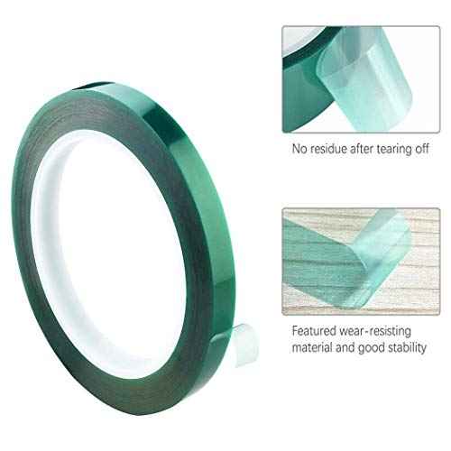 APT Polyester Tape with Silicone Adhesive, High Temperature, 3.5 Mil Thickness, Powder Coating, E-Coating (1, 0.5" x 72 Yds)