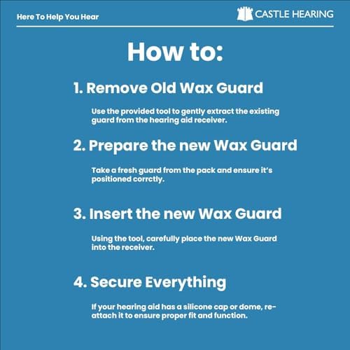 Original for Signia | QuickGuard Wax Guards | 10 Packs Total of 80 Wax Guards