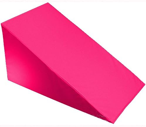 MoonRest 7â, 10â, 12â- inch Foam Bed Wedge Zippered Cover/Pillow Replacement Cover (24" X 24" X 10", Hot Pink/Fuchsia)