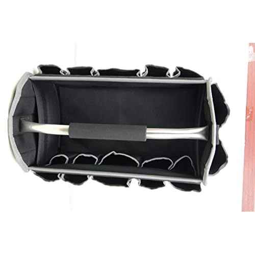 16"Open Tool Tote Collapsible bag with Shoulder Strap Portable Waterproof Tool Organizer Made Oxford Cloth