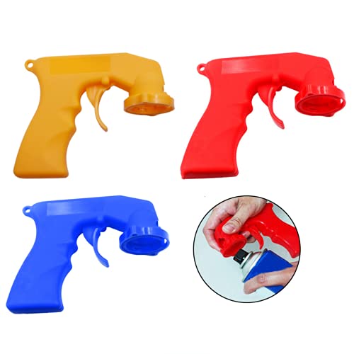 WHZAZGW 3 Pieces Spray Paint Trigger Handle,Instant Aerosol Trigger Handle Spray Can Grip Handle Spray Adapter Paint Aerosol Can Aerosol Tool Spray Can Trigger Handle