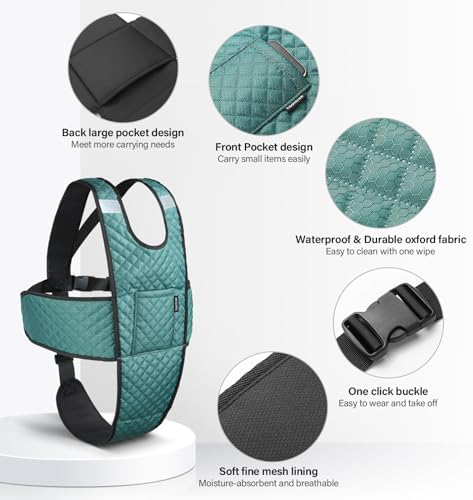 Wheelchair Seatbelt with Pocket Wheelchair Seat Belts for Adults Anti-Slip & Adjustable Wheelchair Accessories Safety Belt for Seniors Elderly, Patients, Anti-Fall Wheelchair Harness Vest