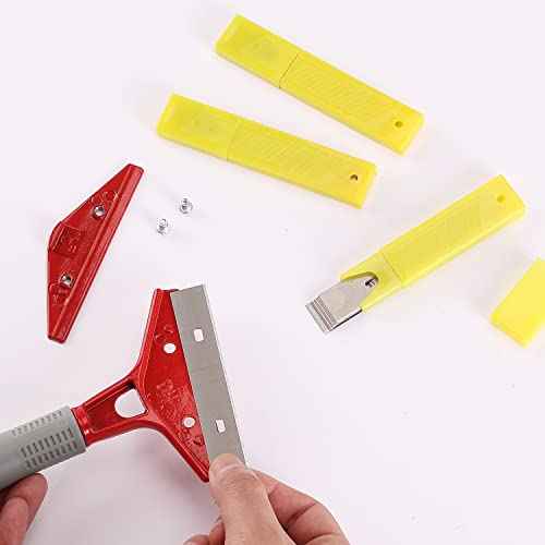 Bates- Replacement Scraper Blades, 4 Inch, 60 Pcs, Scraper Blades, Floor Scrapper Blade, Replacement Razor Blades, Carbon Steel Razor Blades, Paint Scraper Blades, 4 Inch Scraper Blades
