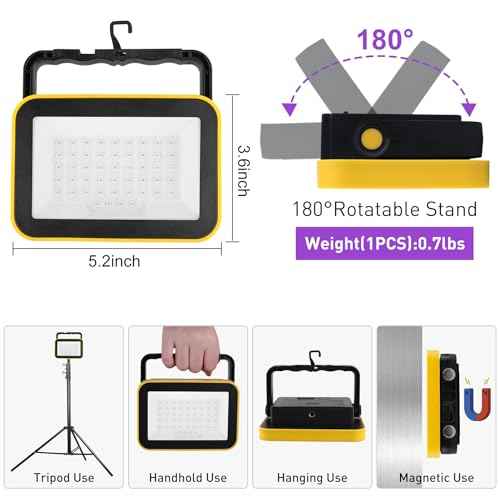 Rechargeable LED Black Light, Battery Powered Portable Blacklight, 400nm LED Flood Light Black Lights, Neon Glow Party, Blacklight Catfishing, Halloween, Glow in The Dark Decoration 4 Pack
