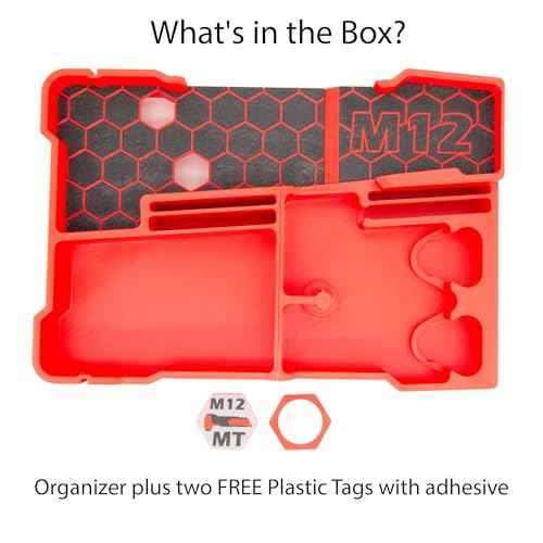 Packout Compact Tool Organizer for 2526-20 M12 Fuel Brushless Milwaukee Oscillating Multi-Tool, Accessories and Batteries for Enhanced Protection. "BOX AND TOOLS NOT INCLUDED"