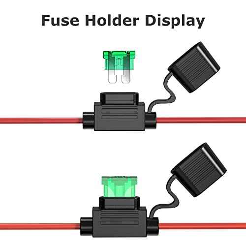Power Wheels Adapter for Milwaukee, 18V Battery Adapter Power Wheels Battery Conversion Kit with Fuse Holder and 3PCS 30Amp Fuses UIInosoo for DIY, RC Toys and Robotics, Red