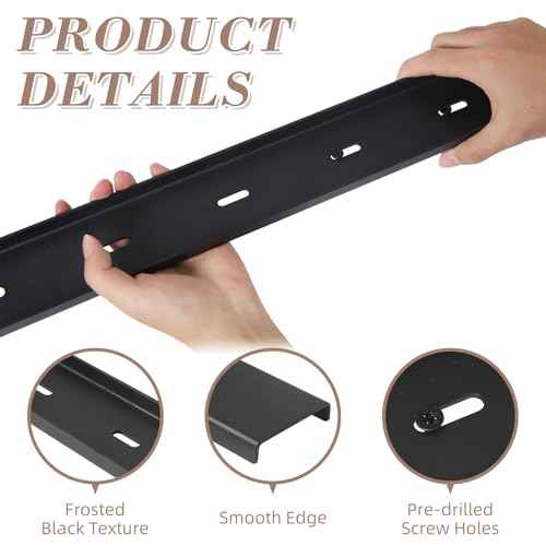 Set of 4 C Channel Steel Support for Table Top Live Edge Slab, 32" x 1/2" Leg Hidden Metal Support Bracing C Channel Bracket with Screws for Woodworking or DIY Projects, 32 Inch