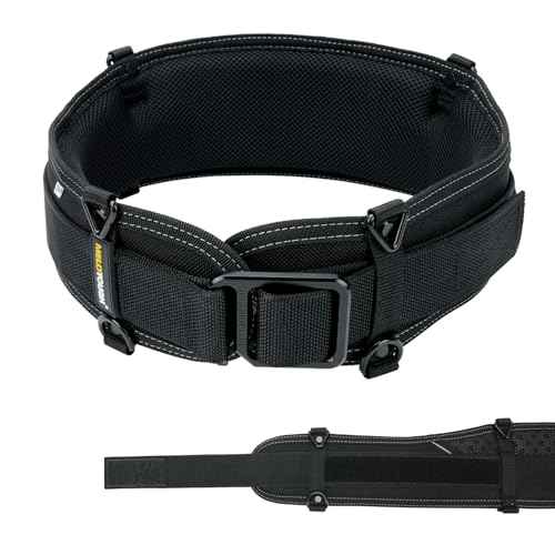MELOTOUGH Padded Tool Belt,Electrician Tool Belt,Work Belt for Men,Quick Release,Thick Confortable Foam Padding,Military-Inspired Dual-Layer Construction?,More Safe,Adjustable Waist 30''-43''(SM)?