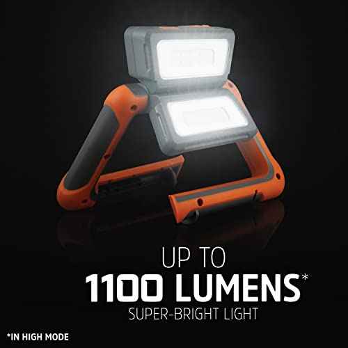 Energizer Rechargeable LED Lantern, Bright Multi-Panel Work Light, Water-Resistant Camping Lantern, Micro-USB Charging Cable, Pack of 1