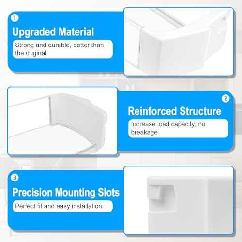 UPGRADED WR71X10409 Refrigerator Door Shelf Bin Compatible with GE Refrigerator Door Shelf PS651958 AP3185150 ZIS480 ZISB480 ZISS480 ZISW480 ZISP480 Series For GE Fridge Door Shelf Replacement