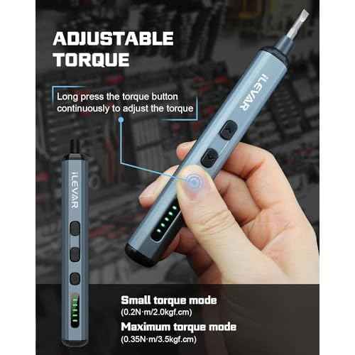 68-in-1 Electric Precision Screwdriver Set - Mini Cordless Repair Tool for Eyeglasses, Laptops, Console - 5 Torque Settings, Magnetic Case, Torx & Phillips Bits