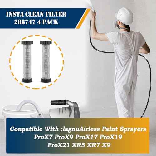 4-Pack 288747 40-Mesh Paint Sprayer Manifold Filters Compatible with Graco Magnum X5, X7, XR5, XR7, XR9, ProX7, ProX9, ProX17, ProX19, ProX21