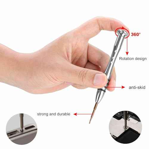 Generic Pentalobe Screwdriver For Macbook Air and Pro Models, Star P5 1.2mm Repair Tool, Silver, Fixed-by-98