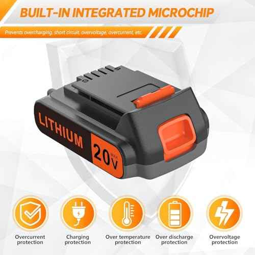 20 Volt MAX 2.0AH Battery Replacement for Black and Decker 20V Lithium-Ion Battery£¬Compatible with All Power 20V Black and Decker Power+ Tools