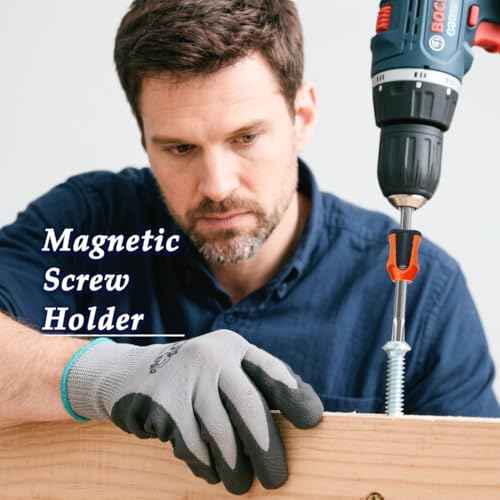 9 Pcs Screwdriver Head Magnetic Ring,Universal Magnetic Screw Ring for Electric Drill and Hand Tools (Red+Blue+Orange)