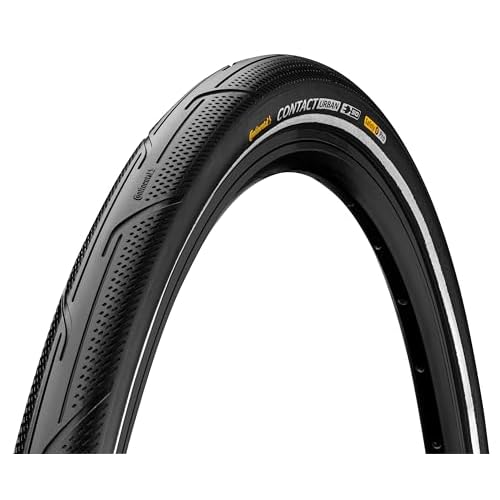 Continental Unisex_Adult Contact Urban Bicycle Tyres, Black, 28" | 28 x 2.00