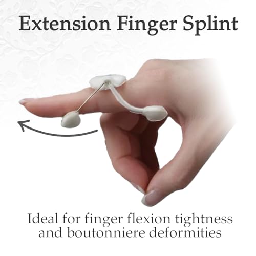 LMB Spring Finger Extension Splint, Assists in Extending PIP Joint with A Slight Extension Effect on the MP Joint, Size D