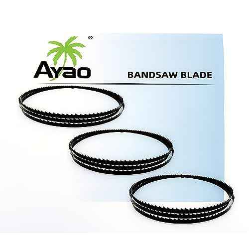 AYAO Pack of 3 Durable Band Saw Blades 62 Inch X 1/8 Inch X 14TPI
