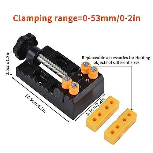 Mini Bench Clamp | Jewelry Vise | Mini Vise for Jewelry and Walnut Carving | Ideal for DIY Projects and Multifunctional Use
