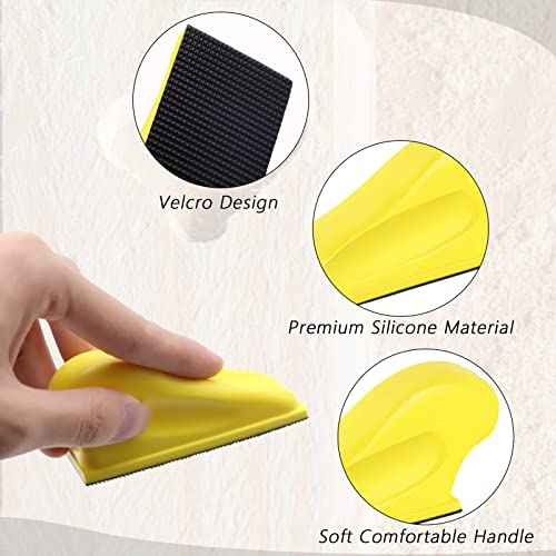 ZEHIQ Micro Sander Kit, 3.5¡± x 1¡± Detail Hand Sander for Crafting, Sandpaper Assortment of 60 80 120 180 240 320 Grit for Small Projects DIY Crafts Wood Metal Polishing Tight Narrow Spaces (60pcs)