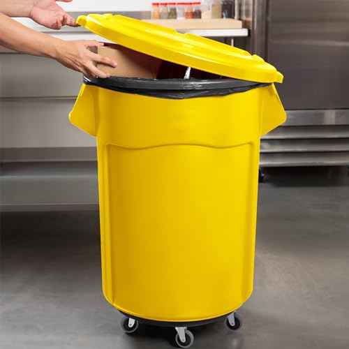 Replcament Casters for Brute Trash Bin Dolly Set of 10, 3-Inch Trash Can Dolly Replacement Wheels(375LBS-2)