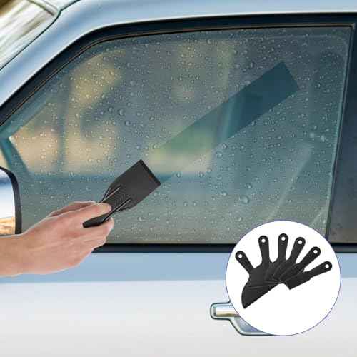 6 Pcs Plastics Putty Knife Plastics Putty Flexible Plastic Paint Scraper for Spackling Knife Plastic Drywall Taping Knives Patching Scraper for Taping Drywall Spreading Painting Wall Scratching