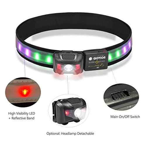 USB Rechargeable LED Hard Hat Light, Lightweight Helmet Light Color Changeable, 17 Ligh Modes Compatible with Industrial or Construction Hard Hat/Helmet for Safety Purpose - Multicolor