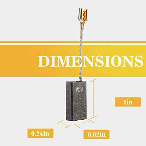 4 Pack 1617014126 Carbon Brushes Compatible with Bosch 11316EVS 11317EVS 11311EVS 11223EVS,Bosch Motor Carbon Brush Replacement Part.