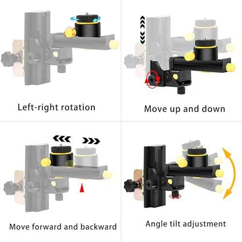 Laser Level Pole with Multi-function Fine-tuning Pan-Tilt Head£¬13.12Ft./4M With 5/8&1/4 interface screws (6.25 inches/2.36 inches) thread for Rotary and Line Lasers