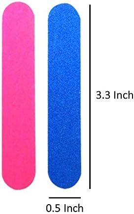 Small Nail Files Bulk, 100 Pcs Disposable Double Sided Emery Boards Travel Size for Men, Women, Kids (3.3 Inch)