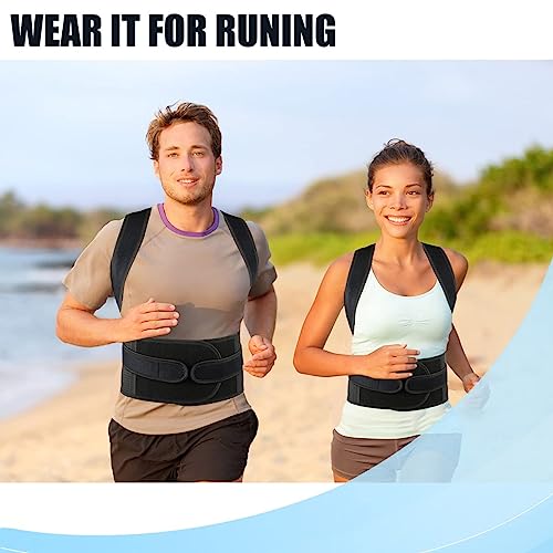 Back Brace Posture Corrector for Women Men -Adjustable and Breathable Support Scoliosis for Waist - Improve Back Posture for Body Correction and Lumbar Support S(24"-29")