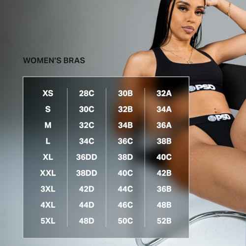 PSD Womens Sports Bra ? Black Modal 3-Pack, Comfortable Medium Support Sports Bras for Women Pack, Womens Racerback Sports Bras Multipack, X-Small