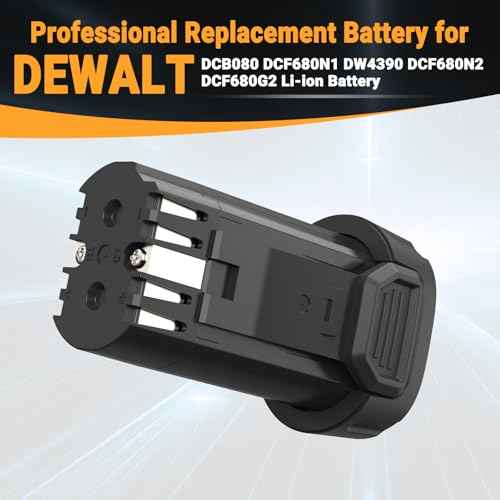 Shentec 1500mAh 8V Replacement Battery Compatible with DEWALT DCB080 Dewalt DCF680N1 DW4390 DCF680G2 DCF680N2, Li-ion Battery (Battery Charger Included)