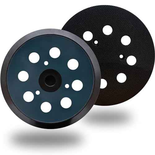 2 Pack 5 Inch 8 Hole Replacement Sander Pad for Makita Sander - 5" Hook and Loop Sanding Pad for Makita BO5010, BO5030/K, BO5031K, BO5041K, XOB01Z Random Orbit Sander