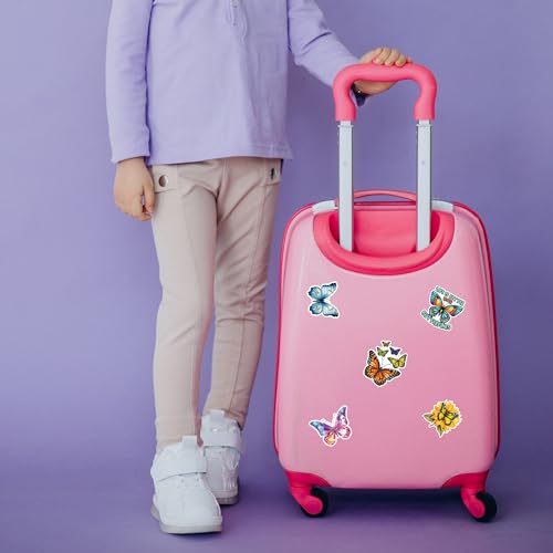 Butterfly Stickers 50 Pieces Vinyl Waterproof Decal for Laptop Water Bottle Phone Car Window Bike Motorcycle Stakeboard Scrapbook Butterflies Sticker Gifts for Kid Teen Adult
