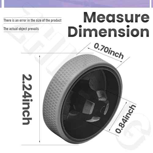 Upgraded Replacement Wheel Fits for Ryobi PCL720K PBLSV716K Cordless Stick Vacuum